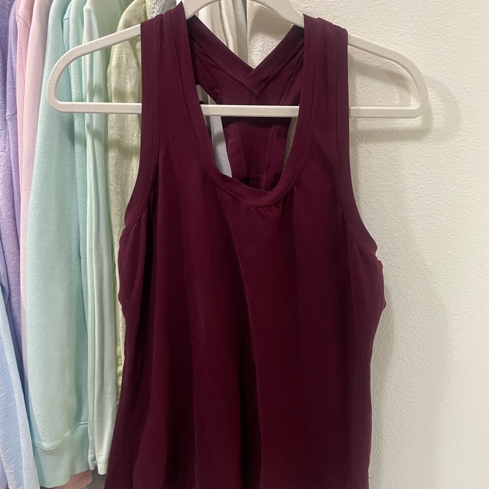 Women's Burgundy Tank Top